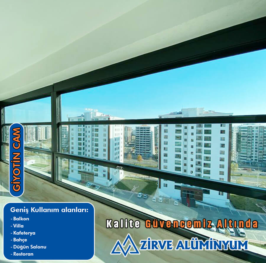 Zirve Alüminyum - Giyotin Cam