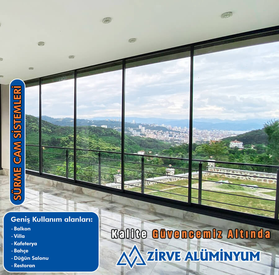Zirve Alüminyum - Sürme cam Sistemleri